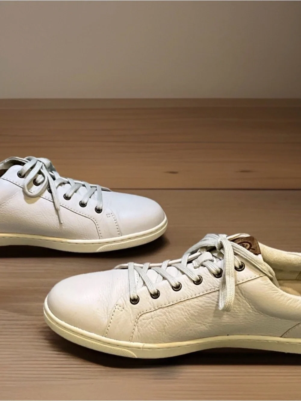 Born Ashram II Men’s Handcrafted Leather Sneakers In Bone Color Sz. 10.5M - NEW - Picture 8 of 12